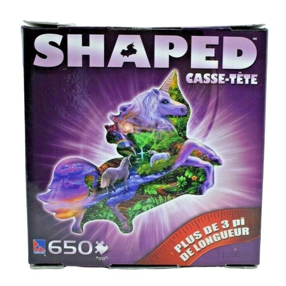 SureLox Mystic Unicorn Shaped 650 Piece Jigsaw Puzzle 3 feet Complete - Picture 9 of 9